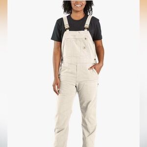 NWT Women's Carhartt Cream Overalls